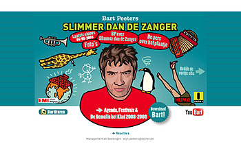 Website 'Slimmer dan de Zanger' (2006) - Bart Peeters